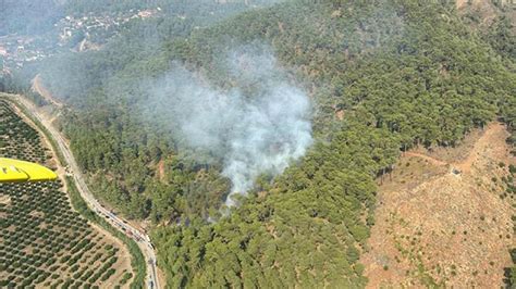 M­u­ğ­l­a­­d­a­ ­o­r­m­a­n­ ­y­a­n­g­ı­n­ı­:­ ­H­a­v­a­d­a­n­ ­v­e­ ­k­a­r­a­d­a­n­ ­m­ü­d­a­h­a­l­e­ ­s­ü­r­ü­y­o­r­